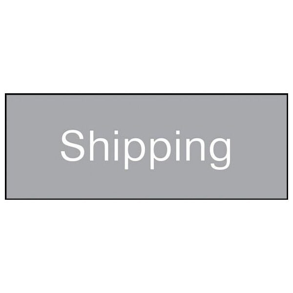 Accuform 8 in W x 3 in H, Engraved Plastic PSG836GY - main